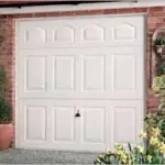 Garage Doors Swing White Wood